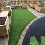 Synthetic Grass Playground in Newtown 12