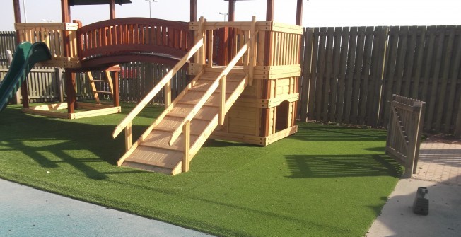 Synthetic Playground Grass in Upton